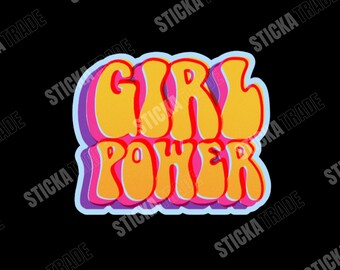 Girl Power Glossy Vinyl Sticker