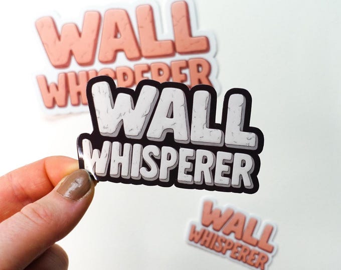 Wall Whisperer Glossy Vinyl Sticker