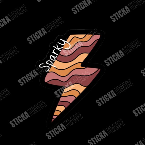 Orange and Pink Wavy Sparky