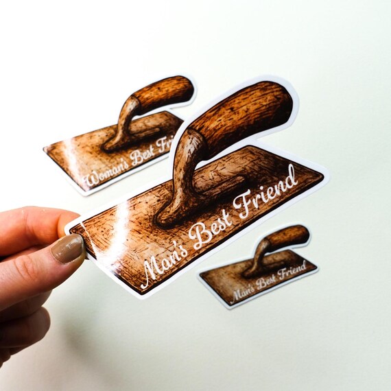 Man/Woman Plasters Best Friend Glossy Vinyl Sticker