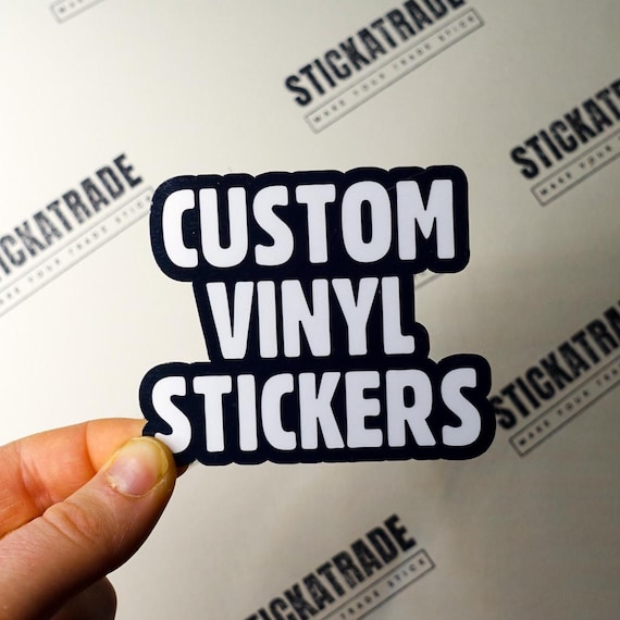 Custom Personalised Heavy Duty Glossy Die-Cut Vinyl Stickers