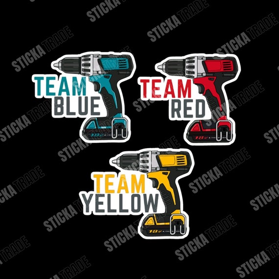 What Team Are You? Glossy Vinyl Sticker, Construction Worker, Electrician, Plumber, Scaffolder, Fitter, Tradie Sticker