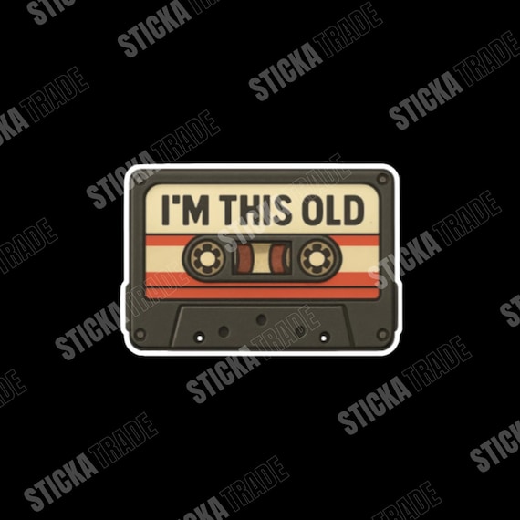 I'm This Old Glossy Vinyl Sticker