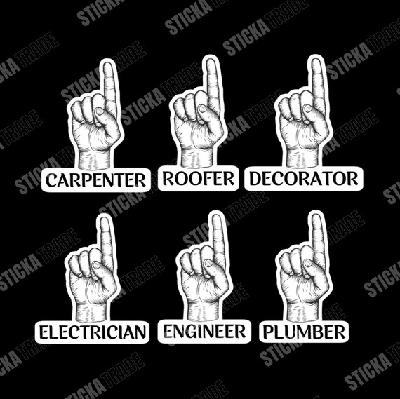 No 1 Tradie Glossy Vinyl Sticker