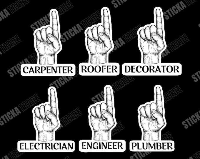 No 1 Tradie Glossy Vinyl Sticker