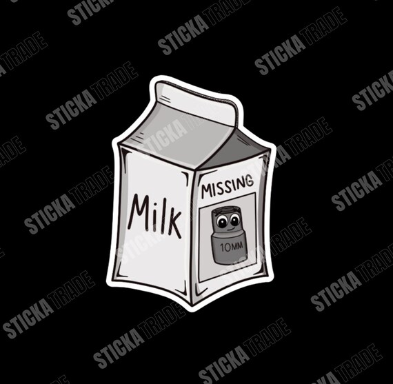 Missing Nut Glossy Vinyl Sticker, Mechanic