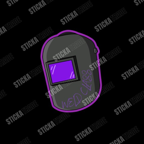 Weld Class Welding Hood Glossy Vinyl Sticker
