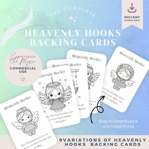 Arrière-plans de cartes Cartes Câlins de poche Heavenly Hooks (9 images motivantes à imprimer pour les artisans) Heavenly Hugs pour ceux qui vivent un deuil