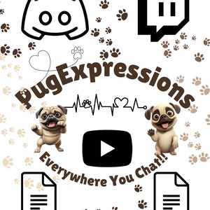 Pug Emojis, Emotes Expressions: Embrace the Emotevolution - Versatile Pug Emojis for Discord, Twitch, YouTube, and More - HUGE BUNDLE