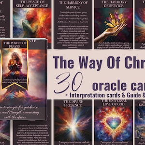 Tarjetas de Oráculo Oráculo del Camino de Cristo: Embárquese en un viaje espiritual transformador que incluye tarjetas de interpretación y tarjetas de afirmación
