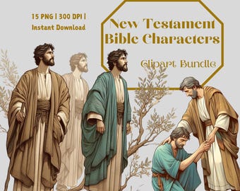 New Testament Bible Characters Clipart: Christian Art (Digital Download)