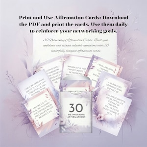 Pacote de Cartões de Afirmação para Download Instantâneo - 30 Cartões de Afirmação, Vídeo em Loop, Páginas de Scrapbooking Digital, Bordas e Molduras Correspondentes