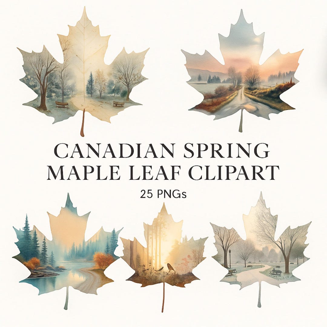 Canadian Maple Leaf Clipart Spring PNG, Maple Leaf, Canada Art, Spring ...