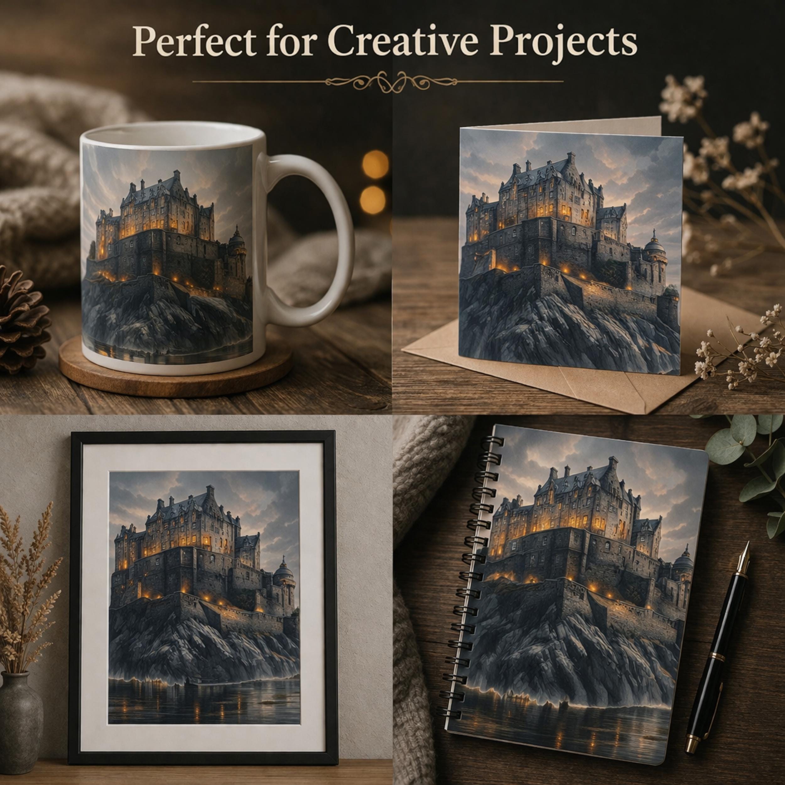 Scottish Castles Clipart Bundle | Edinburgh Castle PNG | Eilean Donan ...
