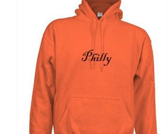 Flyers Hoodie-Philly 15th Century Pirate Font Black Text