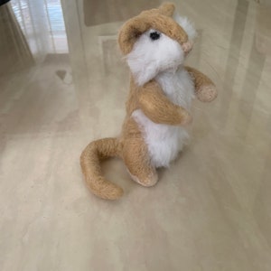 needle felted mouse