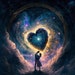Couple Under Night Sky Wall Art Poster - Love Inspired Print ...