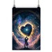 Couple Under Night Sky Wall Art Poster - Love Inspired Print ...