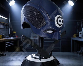 DDBA S3 Bullseye Born Again Helmet | Custom Fit, Made to Order for Cosplayers or Display Gift Set