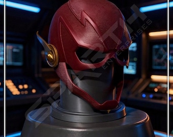 The Flash Wearable Helmet | 3D Printed, Screen Accurate CW Season 6, Custom Fit, Made to Order, Display Stand, Cosplay, Gift Ideas
