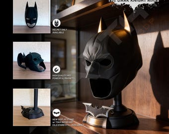 Christian Bale Dark Knight Rises Cosplay-Helm | Tragbarer Helm, detailgetreu nach Filmvorlage, maßgefertigt, auf Bestellung gefertigt