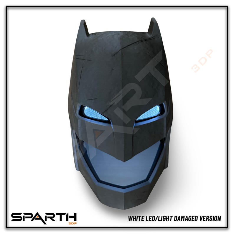 Bvs Batfleck Wearable Helmet | Screen Accurate, Custom Fit, LED Eyes ...