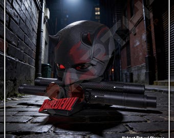 Daredevil Born Again Helmet | Custom Fit, Made to Order for Cosplayers or Display Gift Set