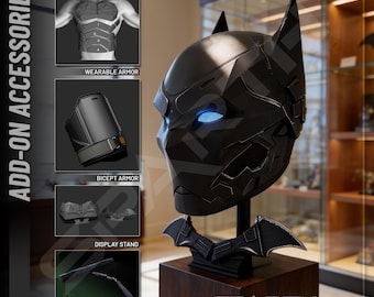 Tactical Bat Helmet Cosplay Comics for Cosplayer Wearable Helmet 3D Printed Prop Costume Accessory Display Collectible Halloween