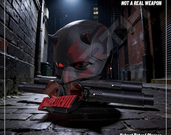 S1 & S2 Daredevil Born Again Helmet | Custom Fit, Made to Order for Cosplayers or Display Gift Set