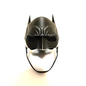 Ben Affleck Batman 3D printed wearable cosplay mask with LED lights, perfect for Halloween, cosplay events, and Batman fans. Handcrafted detailed mask, lightweight and comfortable for costume parties and fan collections. Great gift for superhero lovers.