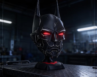 Sideshow Bat Beyond Cosplay Wearable Helmet | 3D Printed, Custom Fit, Made to Order, Display Helmet or Gift Set