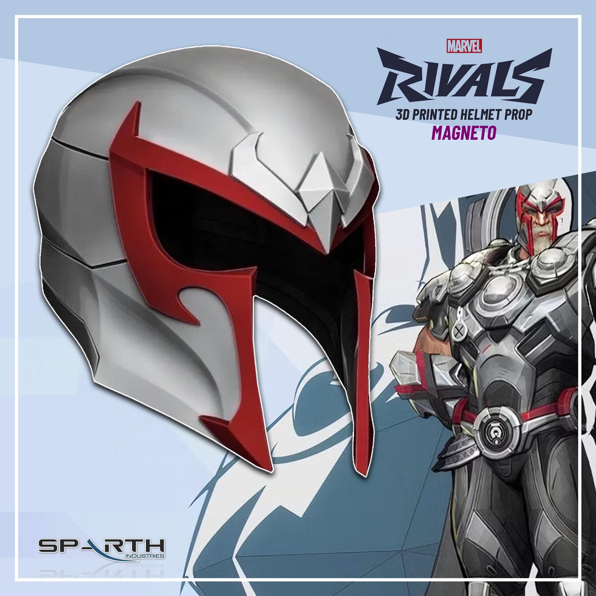 Marvel Rivals Magneto Cosplay Wearable Helmet | Classic Design, Custom ...