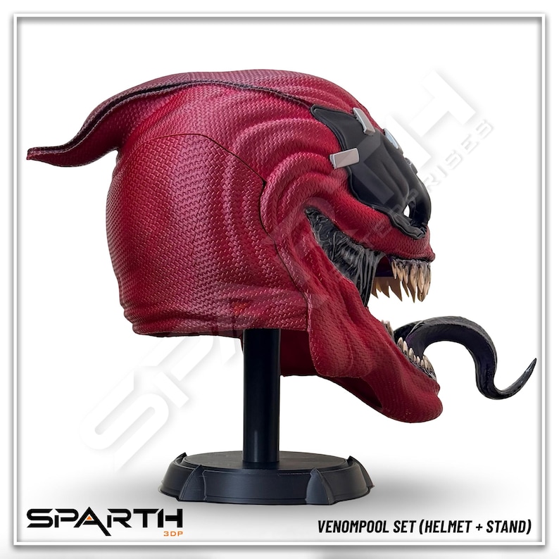 Venompool Mask Venompool Wearable Helmet | 3D Printed Cosplay, Custom Fit, Magnetic ...