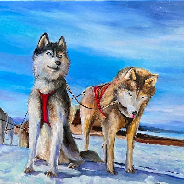 Husky Painting - Etsy