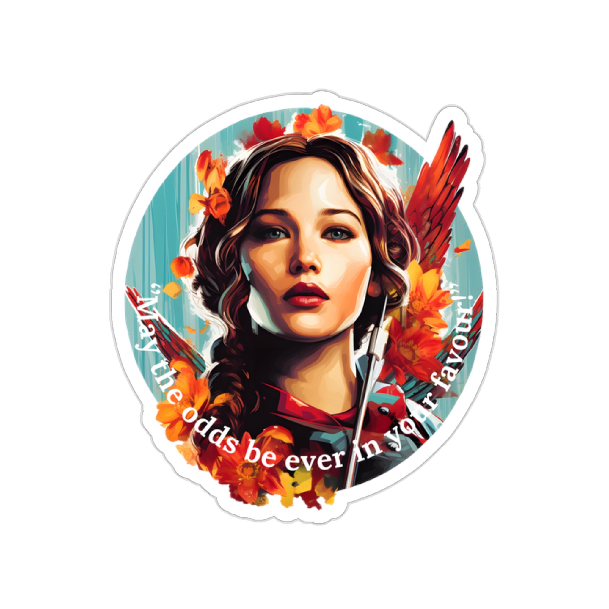The Hunger Games Sticker, Katnis Everdeen Sticker, May the Odds Be Ever