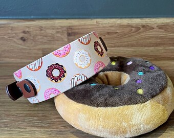 Donut Biothane 'Fishtail' Collar // Choose Your Colour, Patterned Biothane Collar, Puppy Collar, Doughnut Collar, Dog collar