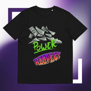 Camiseta Hip Hop 'Dinheiro, Poder, Respeito' LOX Camiseta unissex de algodão orgânico
