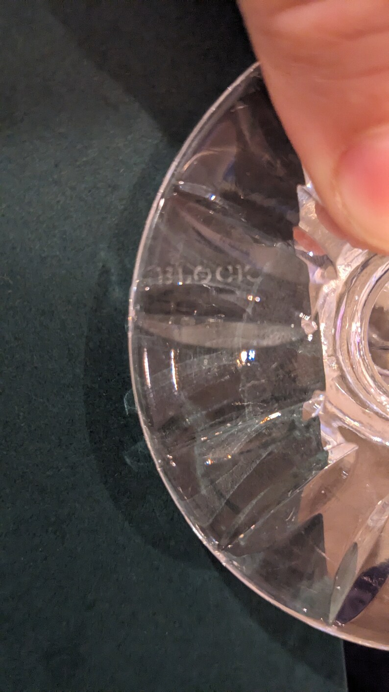 Block Crystal Hurricane Lamp and Candle Holder, Crystal Hurricane Lamp, Crystal Hurricane Candle