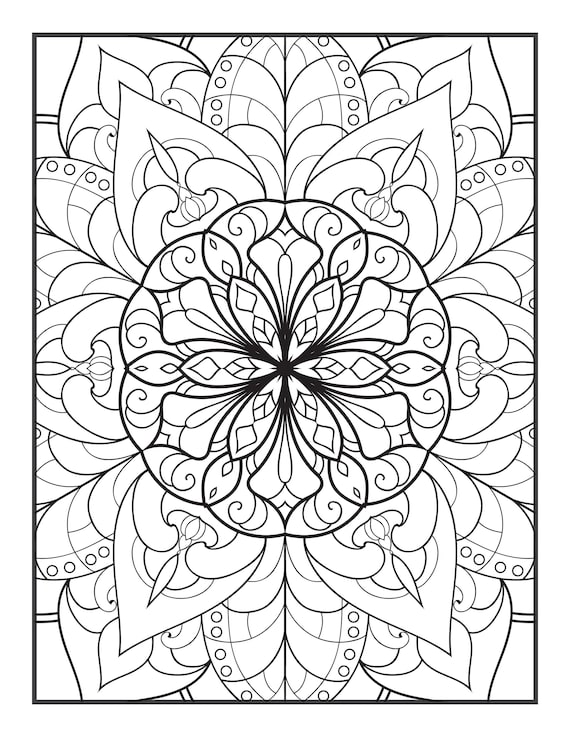 1000 Printable Coloring Pages for Teens and Adults Digital