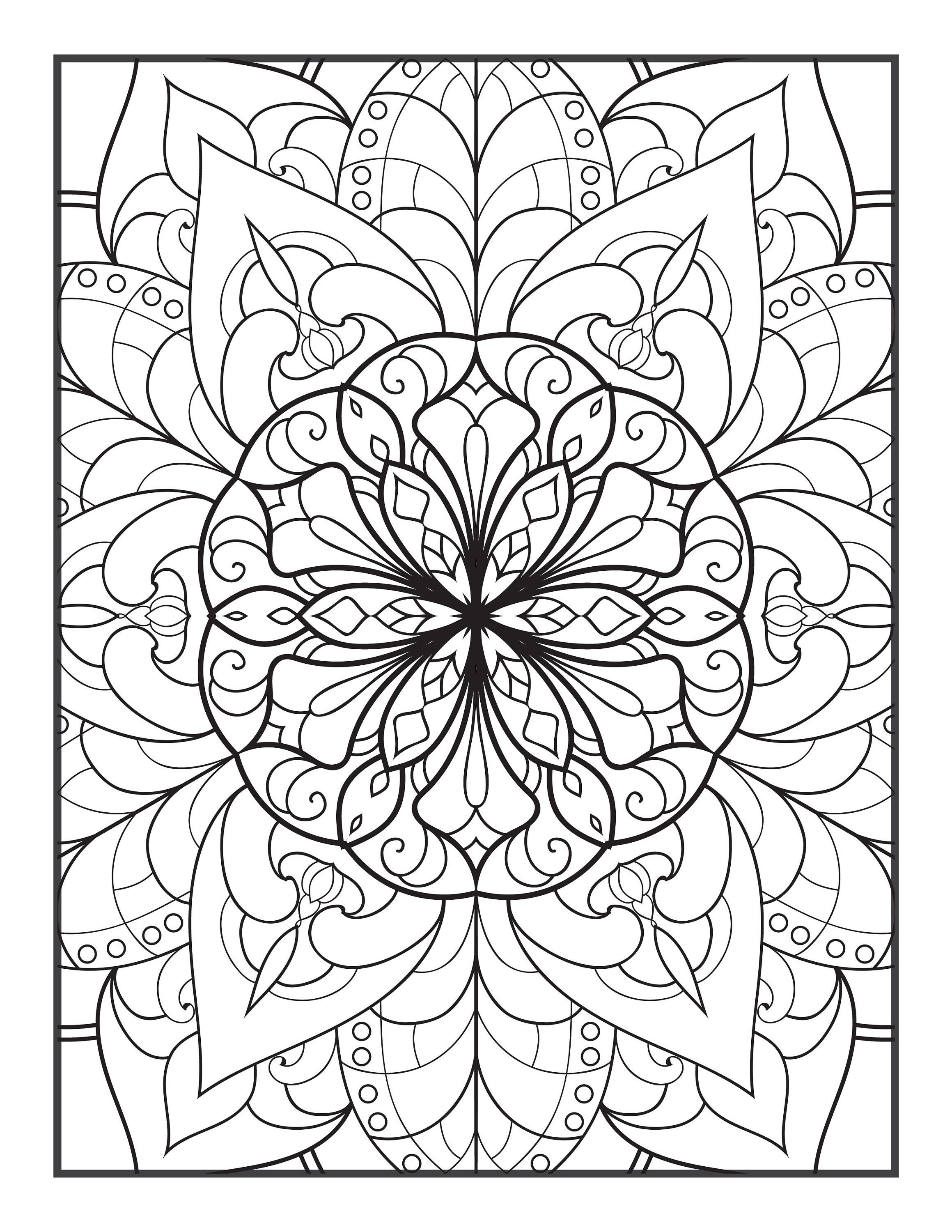 1000 Printable Coloring Pages for Teens and Adults Digital