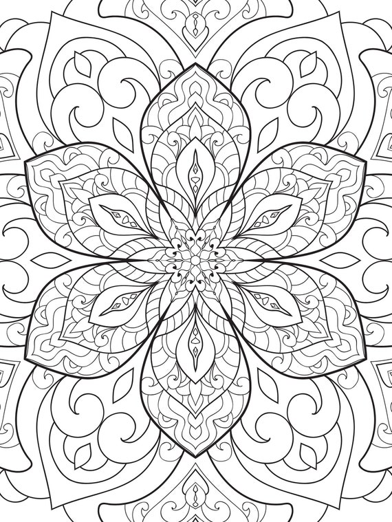 Mandala Coloring Book: Mandala Coloring Book for Adults: Beautiful Large  Print Patterns and Floral Coloring Page Designs for Girls, Boys, Teens,  Adults and Seniors for stress relief and relaxations - 9781008983625 