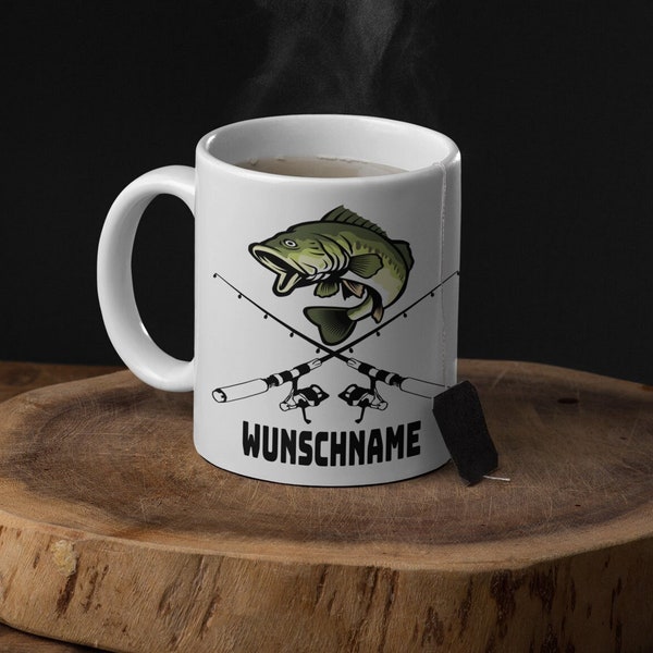 Fishing cup with desired name - Personalized cup - Gift idea - The best anglers - Angler cup -