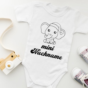 Babybody - Baby Bodysuit - Personalized - Mini Last Name - Baby Gift - Baby Gift Idea