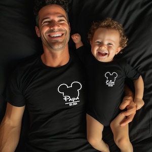 Personalized T-Shirt Dad, Mom and Baby Outfit I Family Outfit I Dad Mom Mini I Family Outfit I image 1