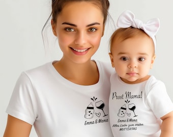 Mama Baby Set I Personalized T-Shirt Mama Baby Mother's Day Outfit I Family Outfit I Mother's Day Mama Mini I Mother's Day Gift I