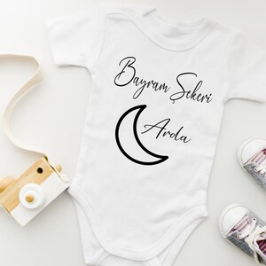 Personalized Baby Bodysuit - Baby Bodysuit - Sacrifice Festival - Ramadan Festival - Kurban Bayramı - Ramazan Bayramı - Bayram Şekeri