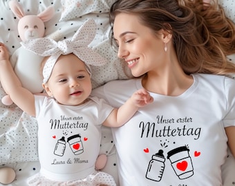 Mama Baby Set I Personalized T-Shirt Mama Baby Mother's Day Outfit I Family Outfit I Mother's Day Mama Mini I Mother's Day Gift I