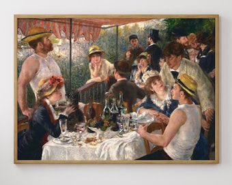 ピエール＝オーギュスト・ルノワール：舟遊びをする人々の昼食（1880年