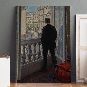 Young Man at the Window by Gustave Caillebotte, Poster Wall Art, Classic Fine Art Repro, Wall Decor, Fine Art Poster, Digital Download