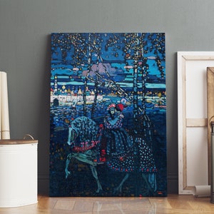 Reiterpaar von Wassily Kandinsky Druck Vintage Kandinsky Wand Kunst Dekor Kandinsky Poster Fine Art romantisch Malerei Repro digitaler Download